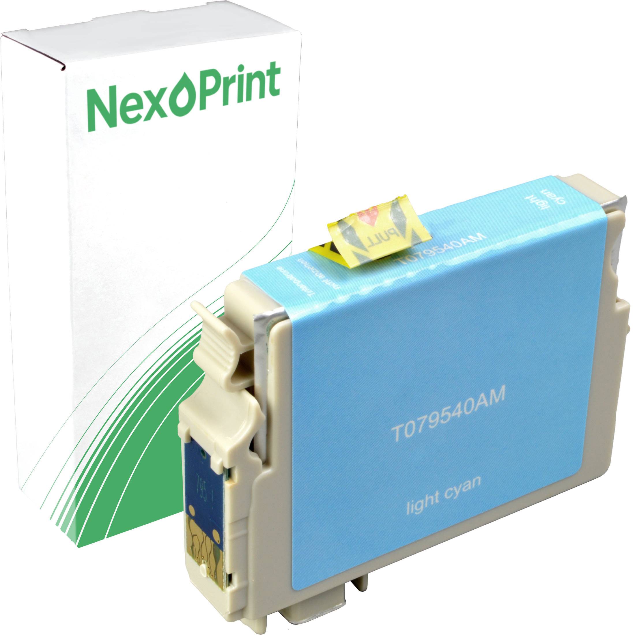 Hellcyan-Tintenpatrone T079540AM mit „Nex Print
