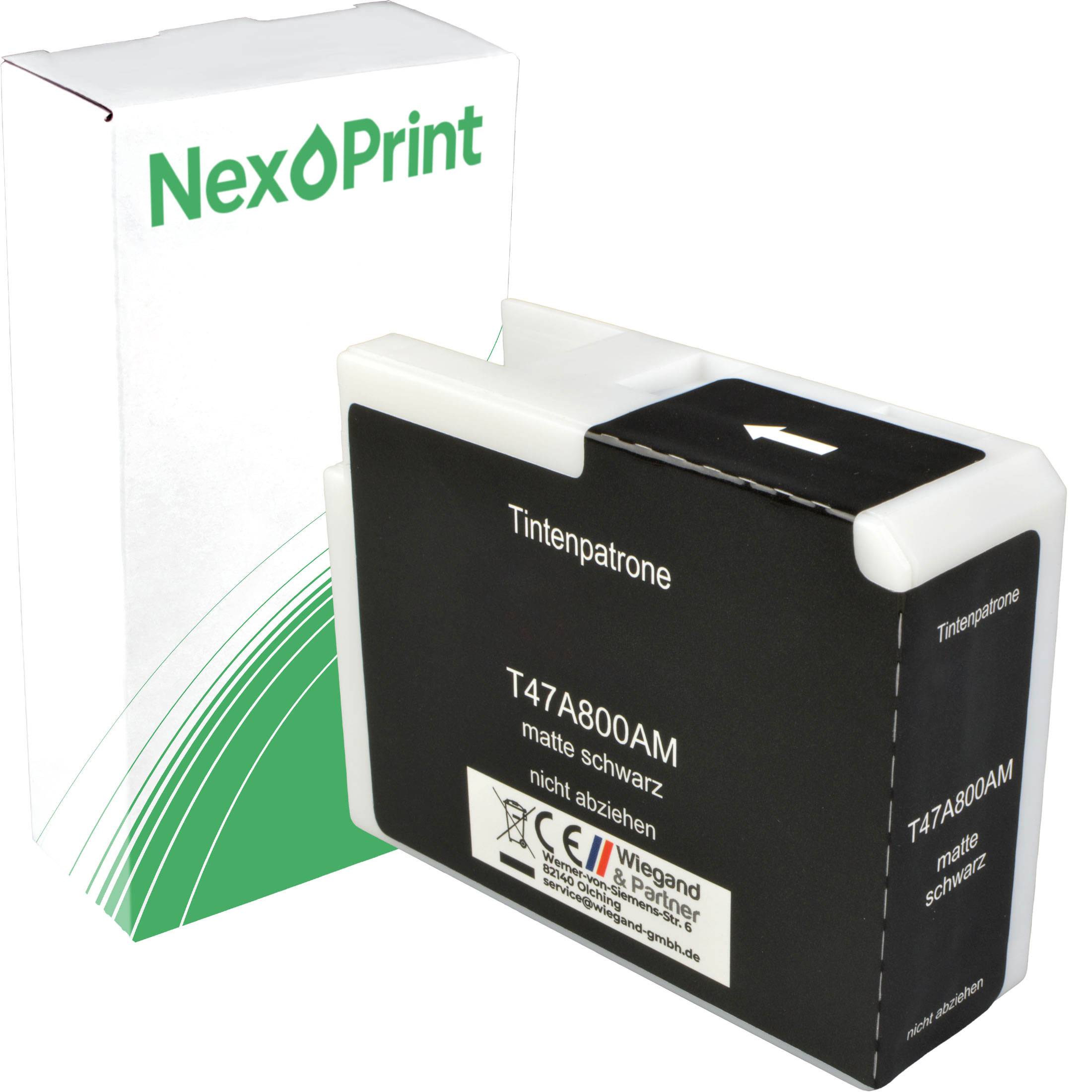Tintenpatrone mit der Bezeichnung „T47A800AM mattiertes Schwarz