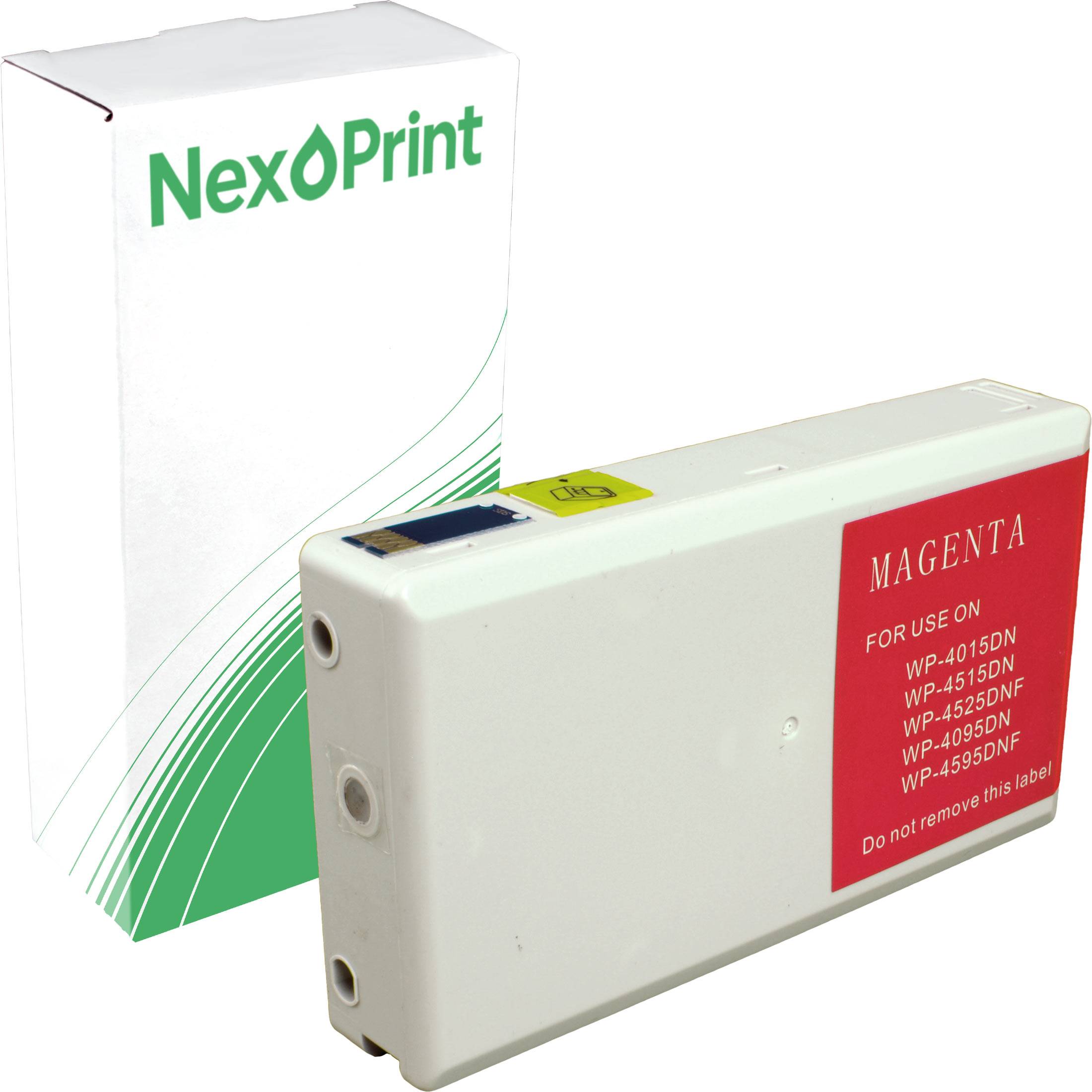 Eine Magenta-Tintenpatrone für 'NexPrint', kompatibel mit den Druckermodellen WP-4015DN, WP-4515DN, WP-4525DN und WP-4095DN.