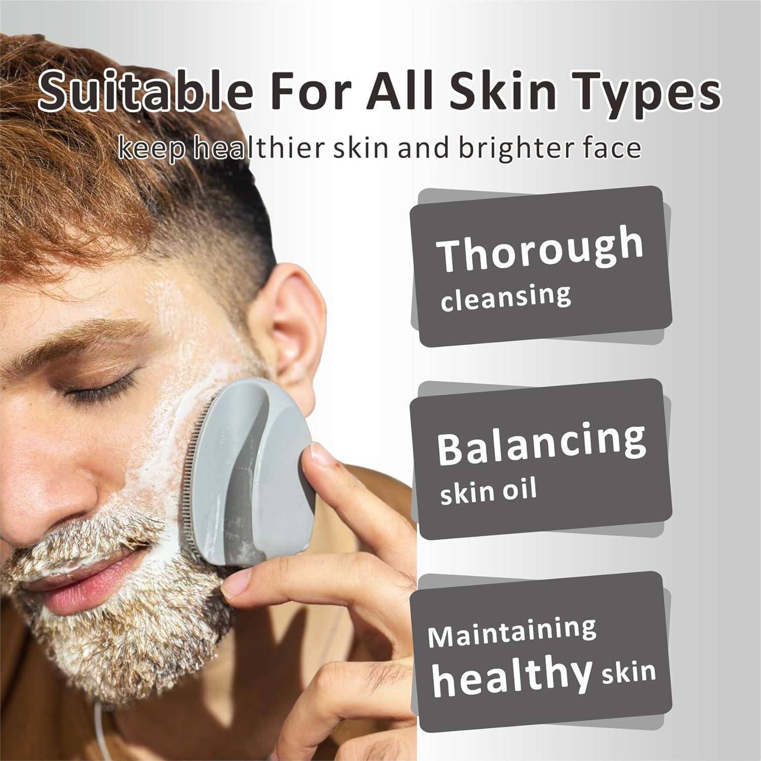 Silikon Gesichtsreiniger Peeling Bürste Handheld für Frauen Männer