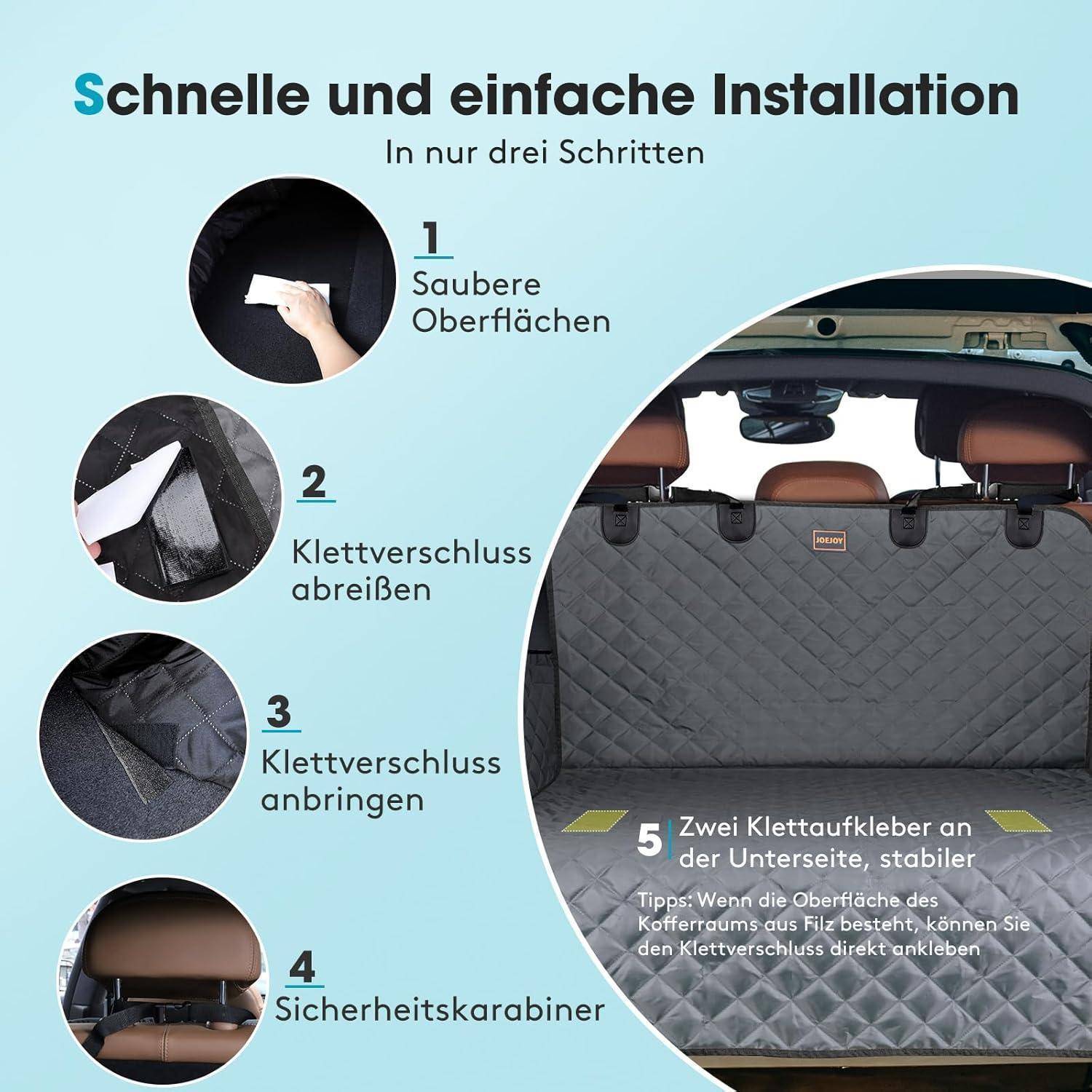 Kofferraumschutz Hund Schutzmatte Kratzfest Hundedecke C-185 x 105 cm