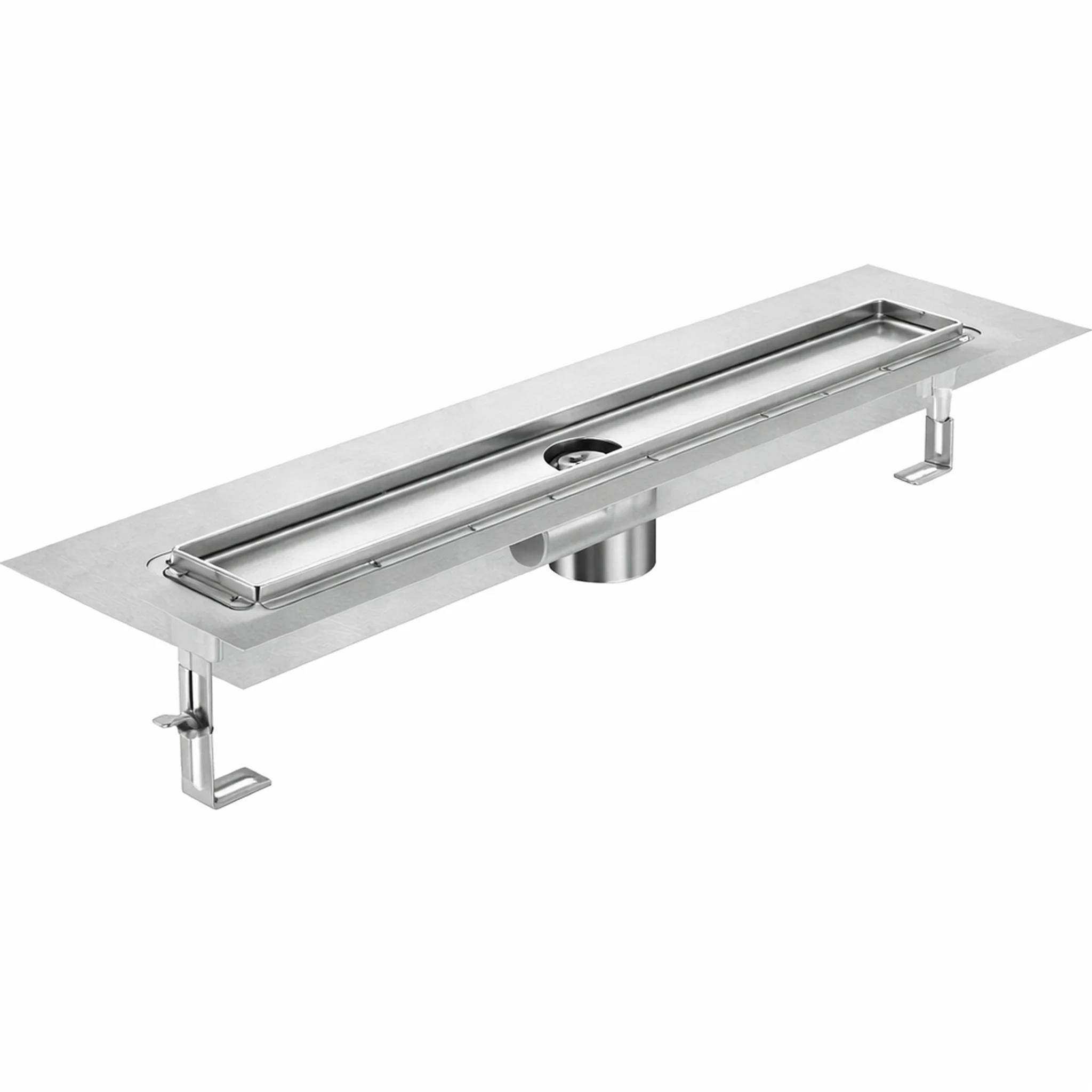 Aerocompact Showerdrain E+ Rinnenk.o.Hochzug 800mm Rostl.904mm Gesamtl.GV 25mm, 1 Stk.
