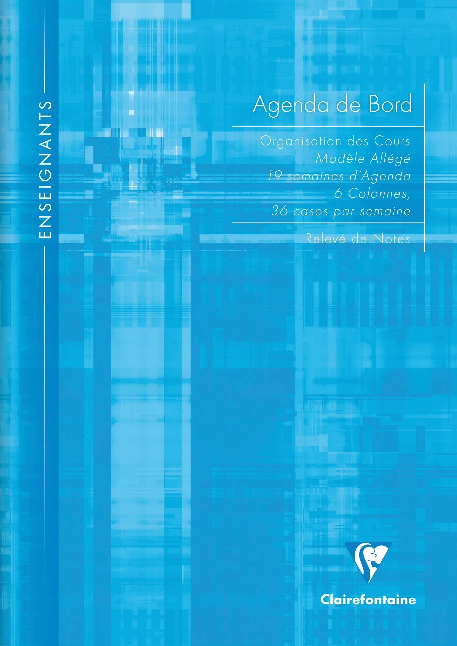 Clairefontaine 5x Protokollheft A4 6 Spalten (19 Wochen) 36 Blatt Sortiert 3069C