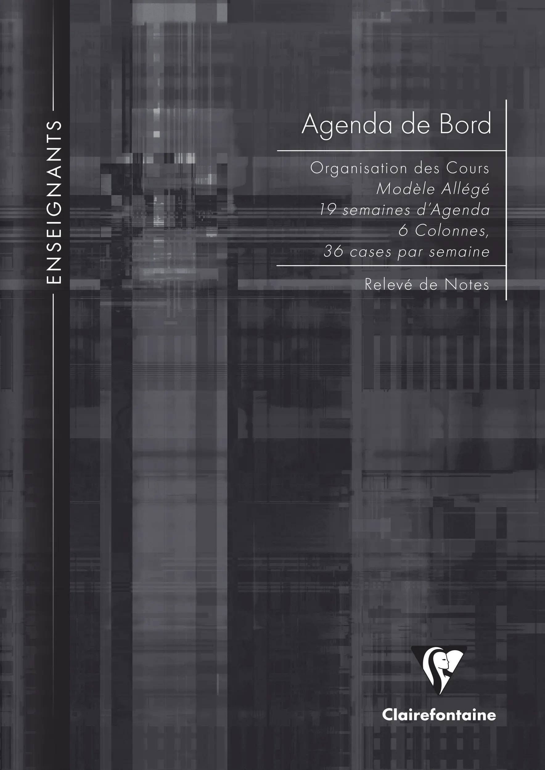 Clairefontaine 5x Protokollheft A4 6 Spalten (19 Wochen) 36 Blatt Sortiert 3069C
