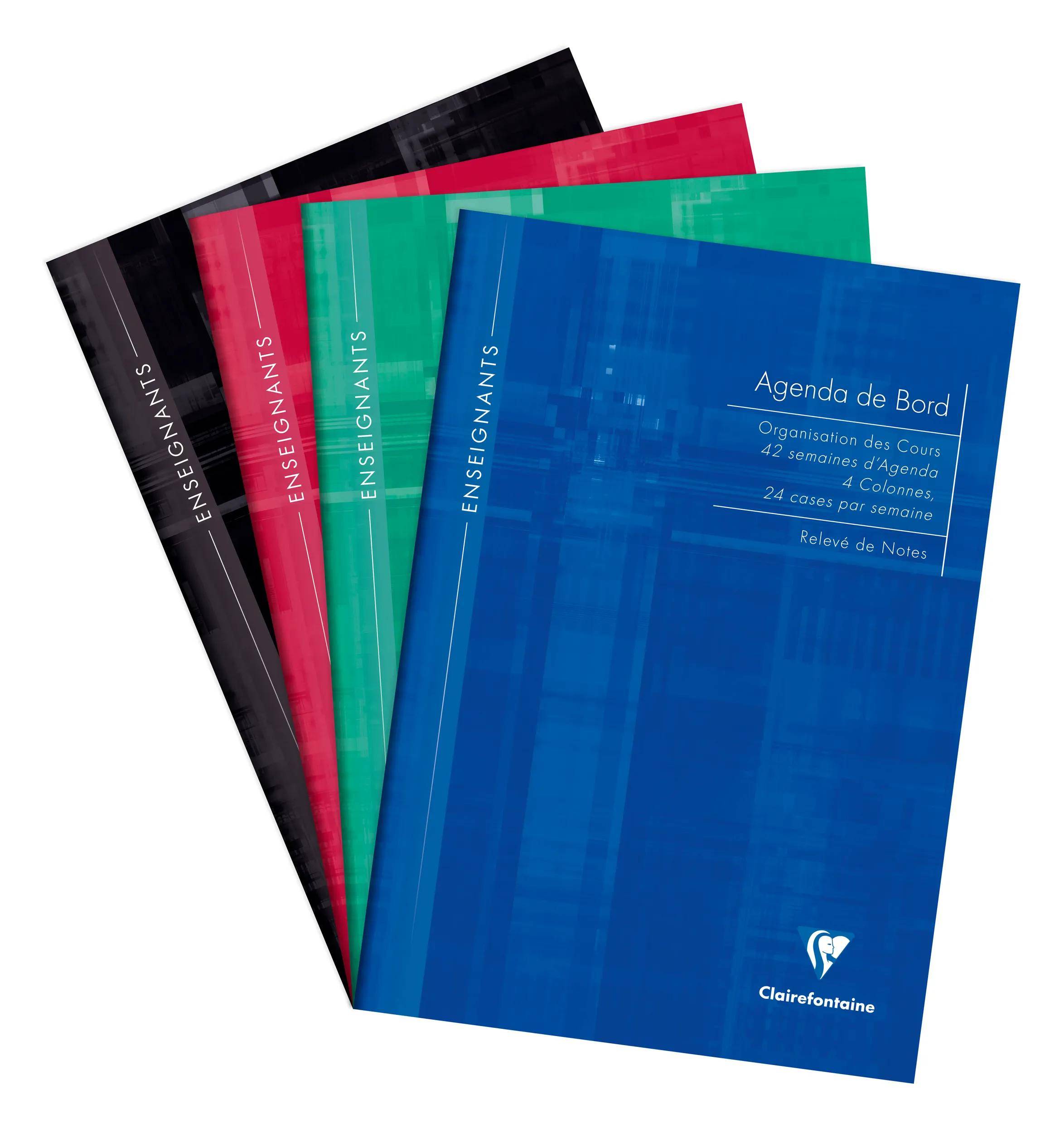 Clairefontaine 5x Protokollbuch A4 72 Bl, zufällige Farbauswahl Sortiert 9059C