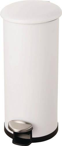 Tretabfallsammler Helit "the zinc" 30l D270xH623mm Stahl,pulv.weiß HELIT