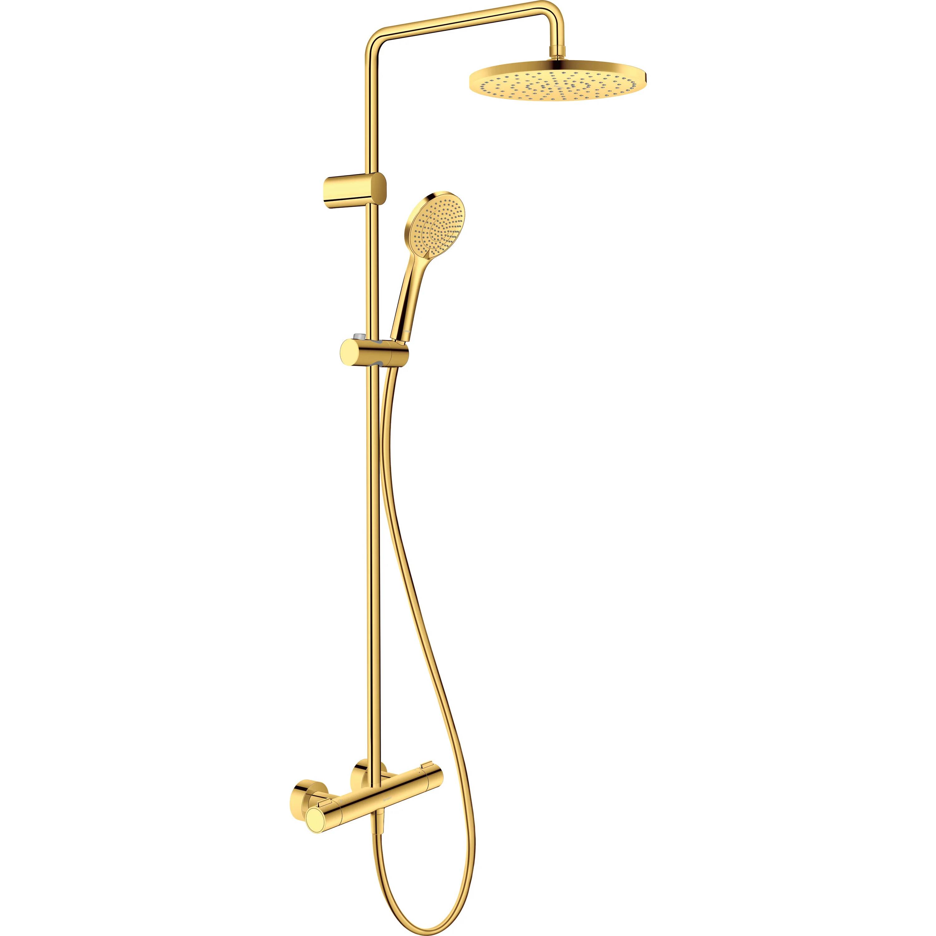 Duravit Duschsystem 1000 MinusFlow Brausethermostat, Gold Poliert, 1 Stk.