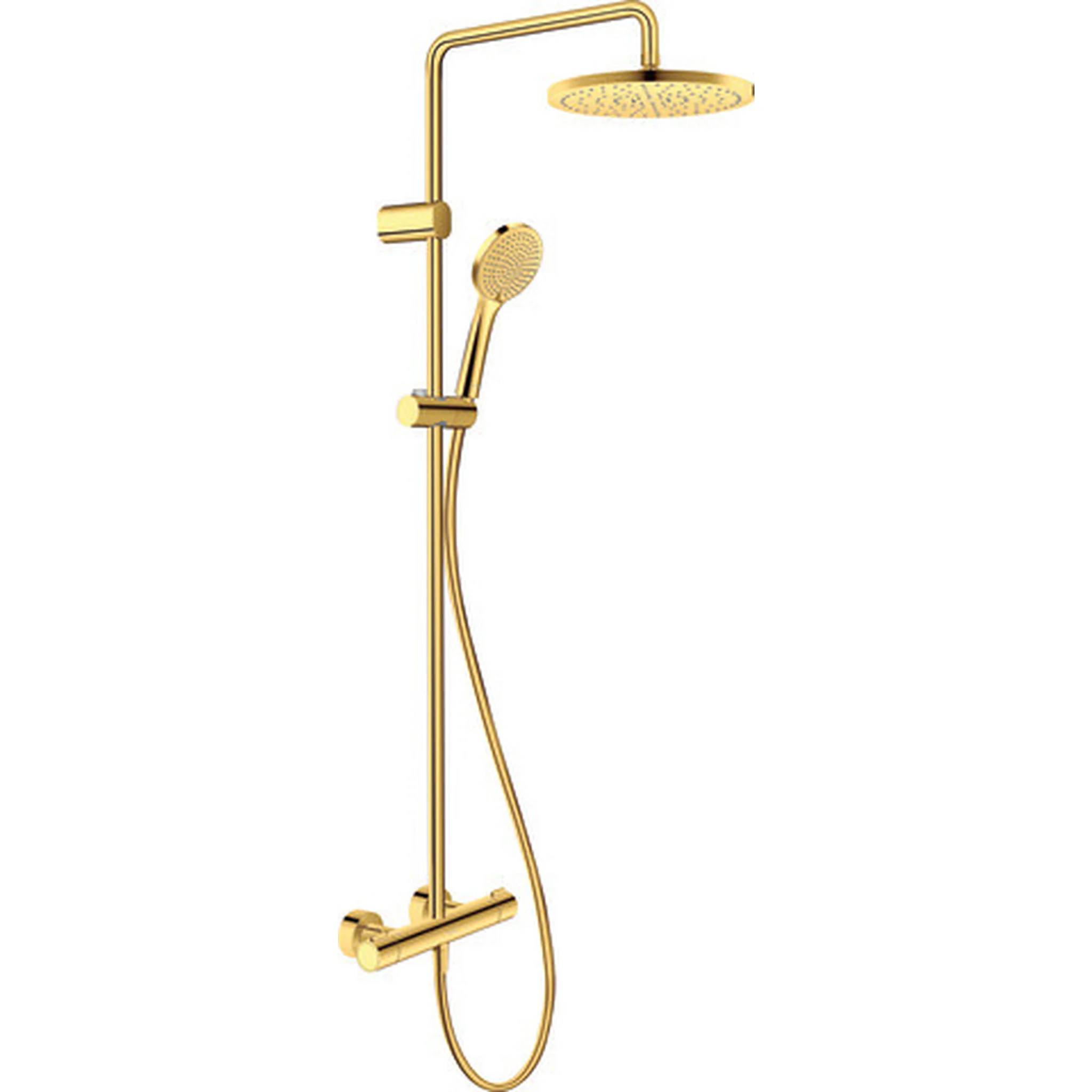 Duravit Duschsystem 1000 MinusFlow Brausethermostat, Gold Poliert, 1 Stk.