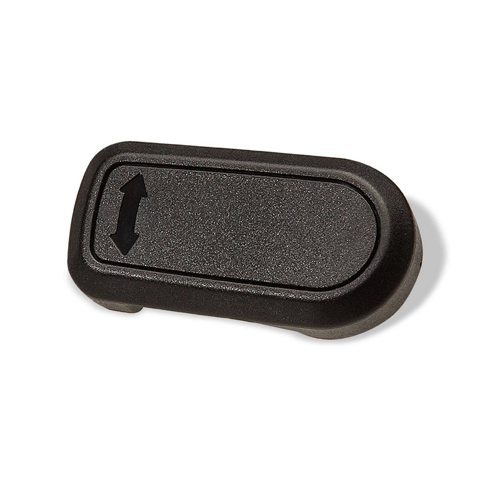 Schwarzer Schalter mit einem Doppelpfeil-Symbol, das eine bidirektionale Bewegung anzeigt.