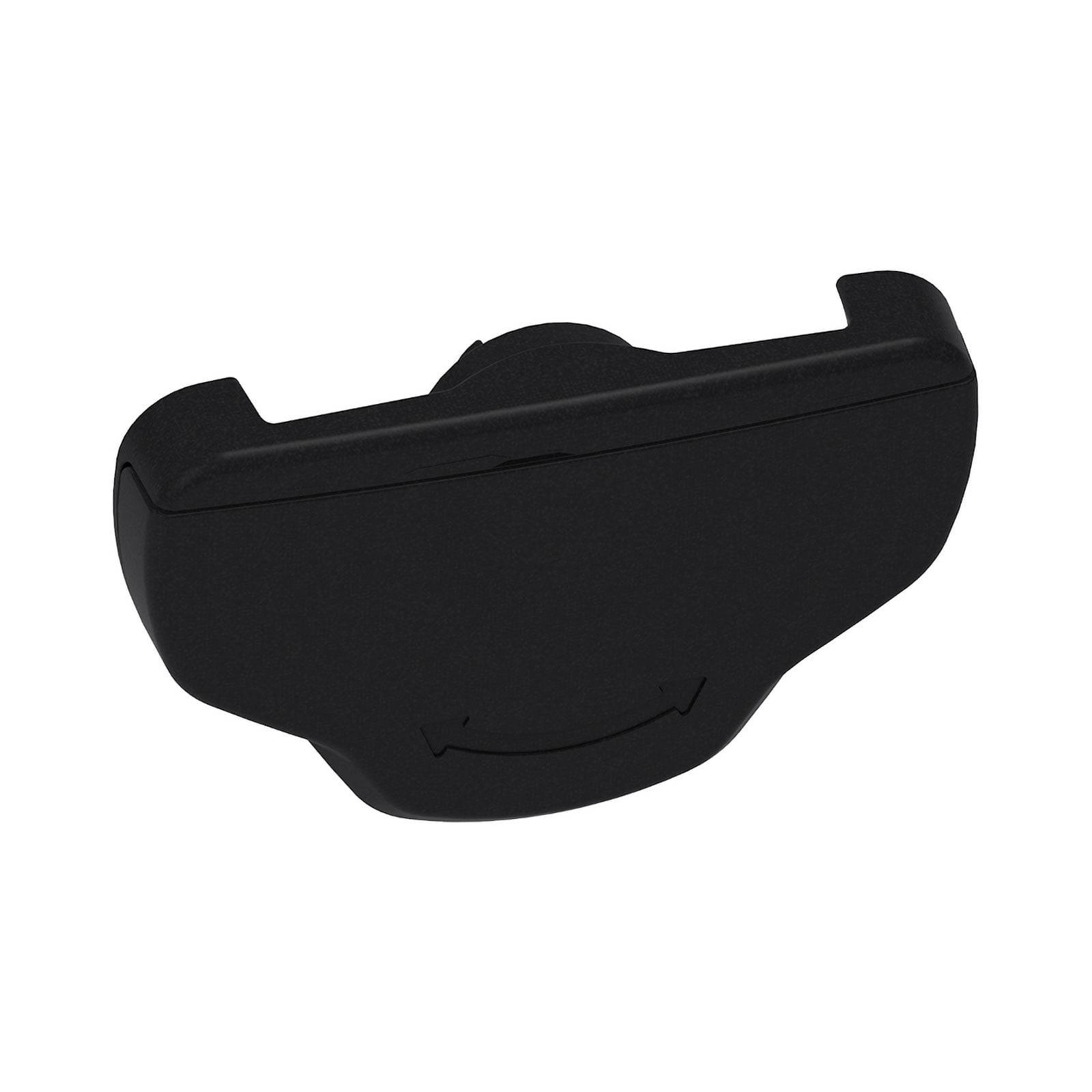 Schwarze Fahrrad-Bremsbelag mit gekrümmter Form und glatter Oberfläche, entwickelt für effektive Bremskraft.