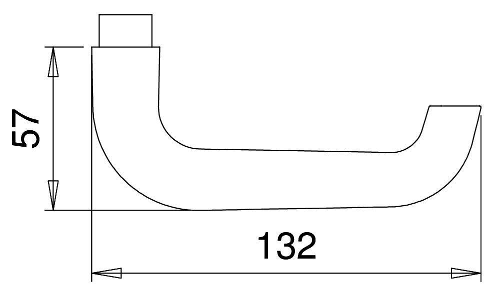 edi Alu-Drückerpaar 104Z, 8mm VKT, F04TS=35-45mm