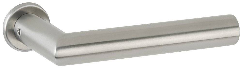 Ein metallischer zylindrischer Stab mit einer glatten, reflektierenden Oberfläche, horizontal dargestellt.