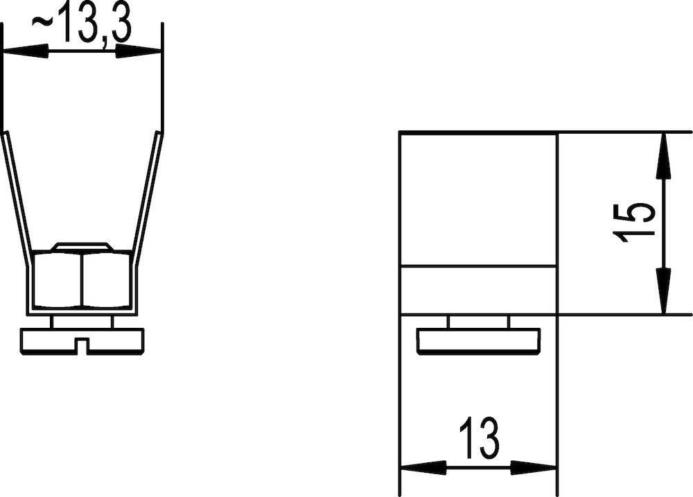 HELM 13 P Stopper verzinkt, gelb