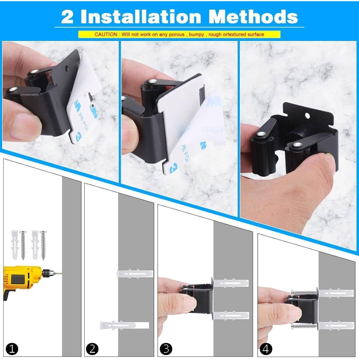 6tlg Gerätehalter Wand Besenhalterung Gartengerätehalter Schwarz