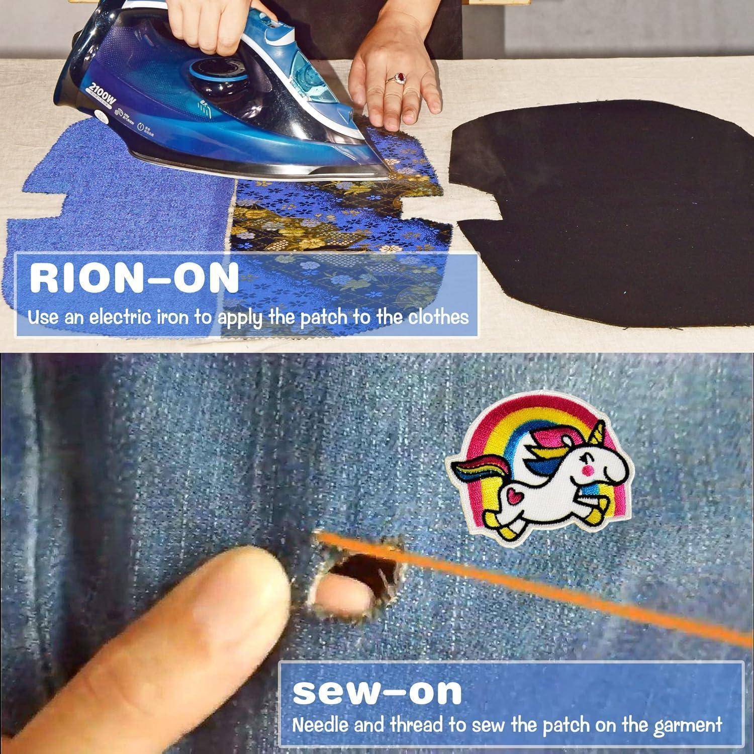 Bügelflicken Kinder 25 Stück Aufbügeln Aufnäher Patches Textilien