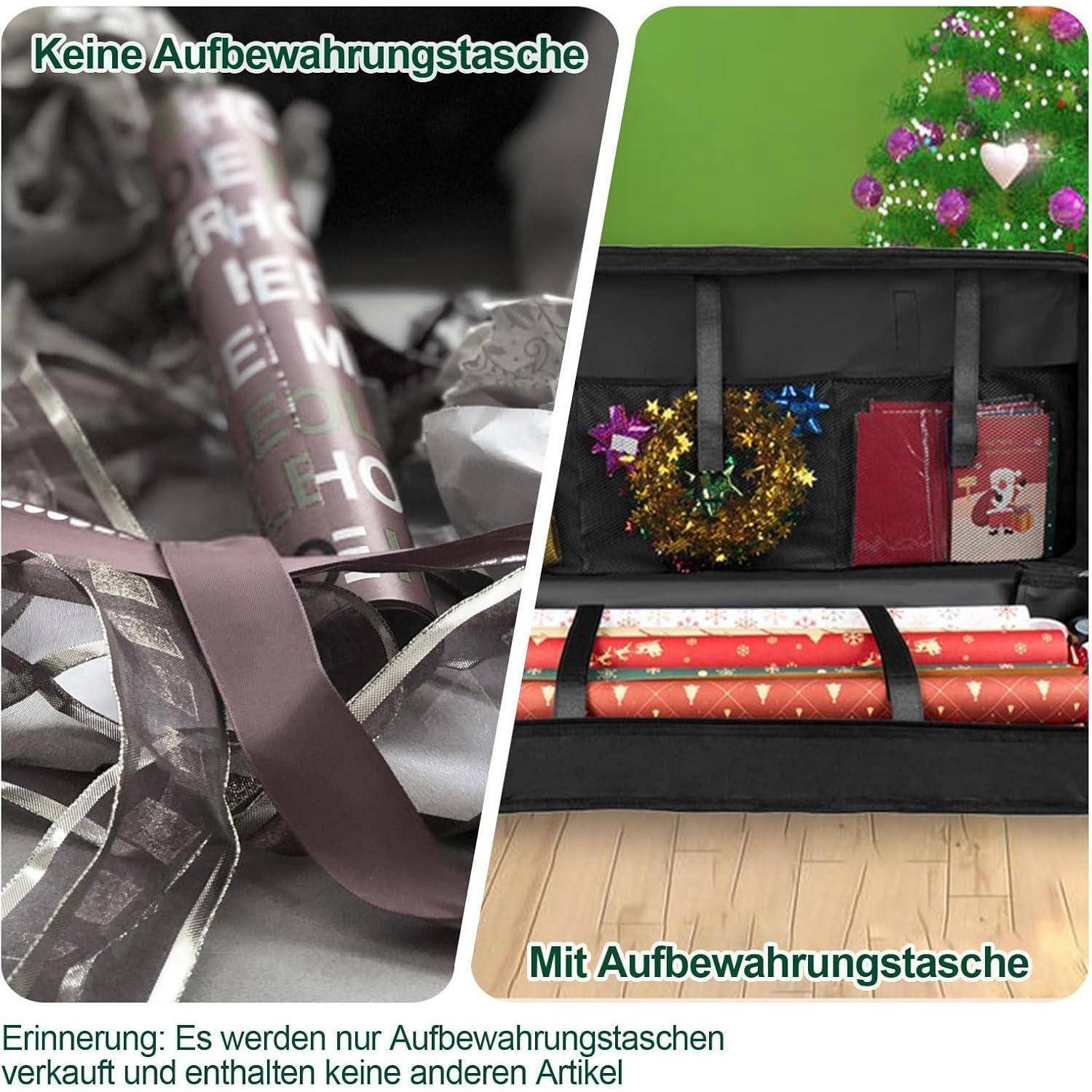 Geschenkpapier Aufbewahrungstasche Schwarz 600D Oxford Organizer