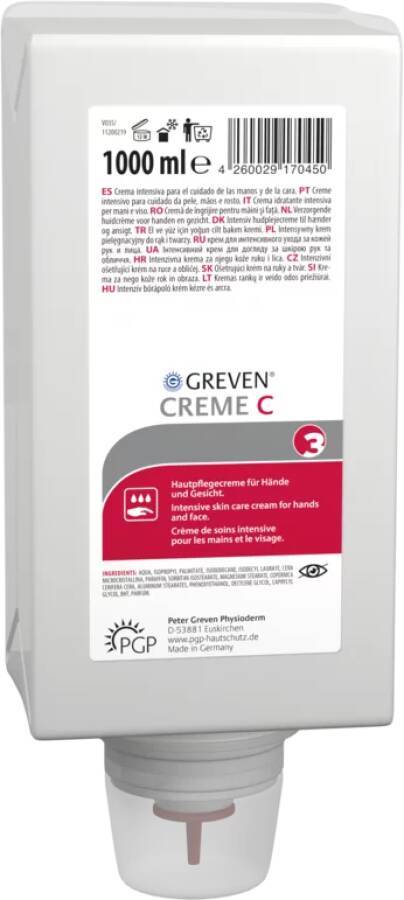 GREVEN® CREME C 13361-014 Inhalt 1 l Ausführung parfümiert Gebinde Varioflasche geeignet für Spender VARIOMAT ECO