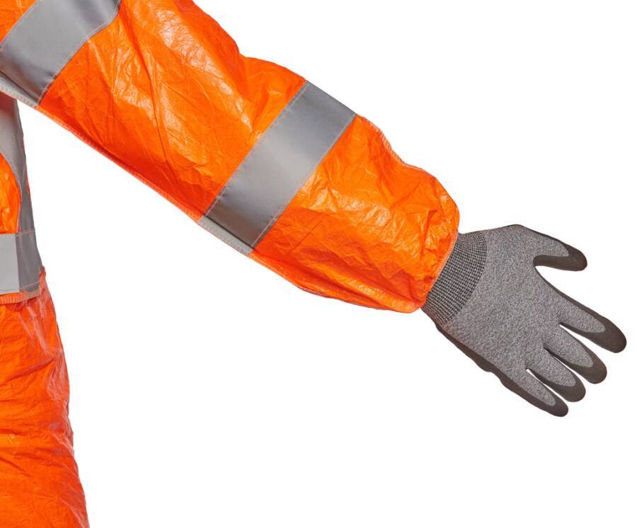 Tyvek® 500 HV Typ 127 D15576908 Größe XXL Farbe warnorange Ausführung ohne Füßlinge
