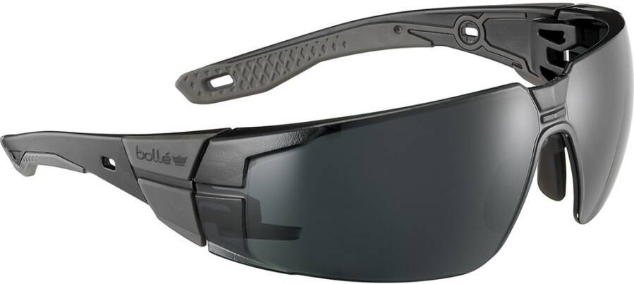 Schweißerschutzbrille RUSH+ 2.0 RUSPMN82E Rahmen schwarz / grau Scheibe grau Scheibenkennzeichnung W5 CT 1 KN CE Beschic