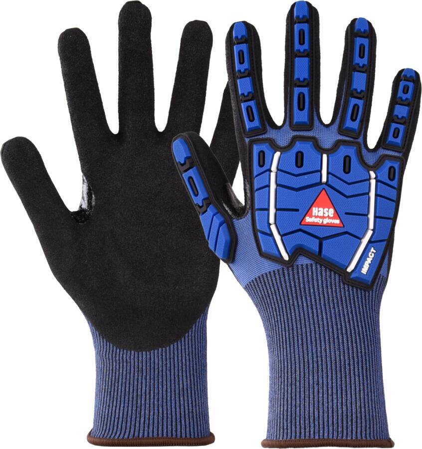 Schnittschutzhandschuh Turin Impact Cut F 508575-09 Größe 09 Farbe blau / schwarz Trägermaterial Nylon, HPPE-Faser Gau