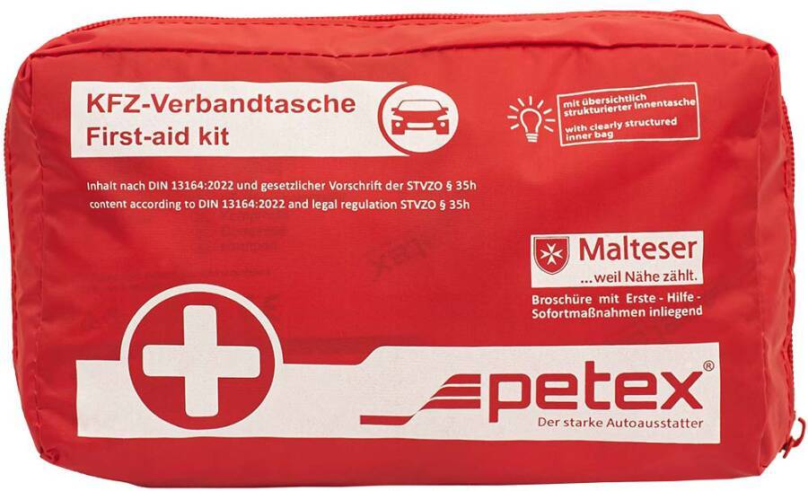 Verbandtasche rot oder grün DIN 13164 76000111 Norm Standard-Füllung nach DIN 13164