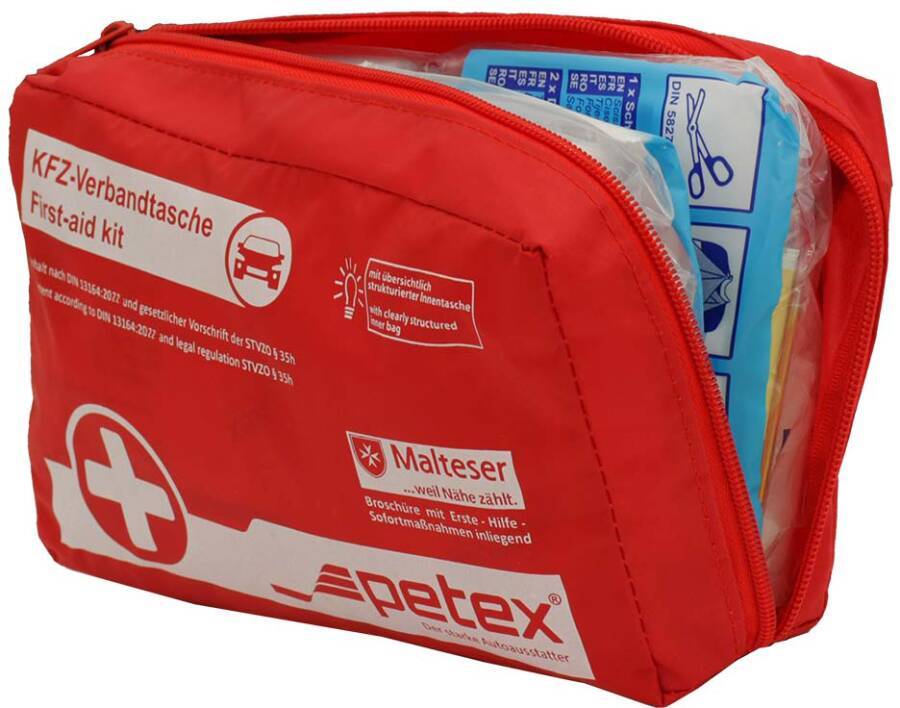 Verbandtasche rot oder grün DIN 13164 76000111 Norm Standard-Füllung nach DIN 13164