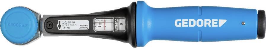 Drehmomentschlüssel TORCOFIX 2.0 TF 3288226 Anzugswert 1 - 5 Nm Antriebsvierkant 1/4” Länge 223,0 mm Skaleneinteilung 0,