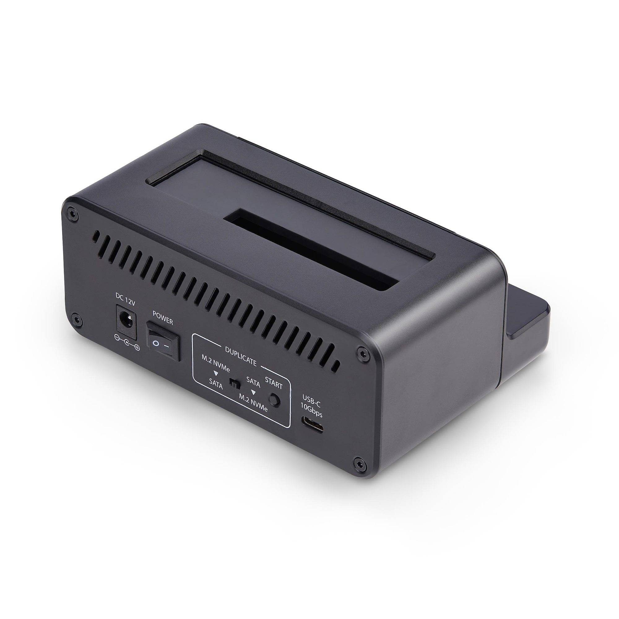 StarTech.com M.2 NVMe to 2.5/3.5"" SATA Drive Duplicator, Dual Bay Cloner - Solid State / Festplattenduplikator - 2