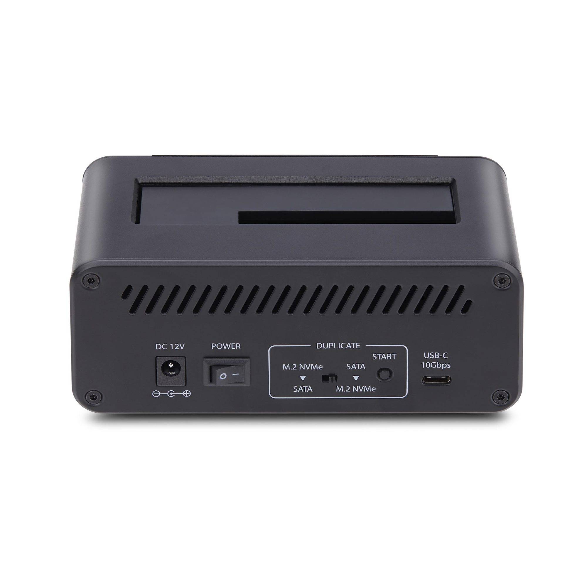 StarTech.com M.2 NVMe to 2.5/3.5"" SATA Drive Duplicator, Dual Bay Cloner - Solid State / Festplattenduplikator - 2