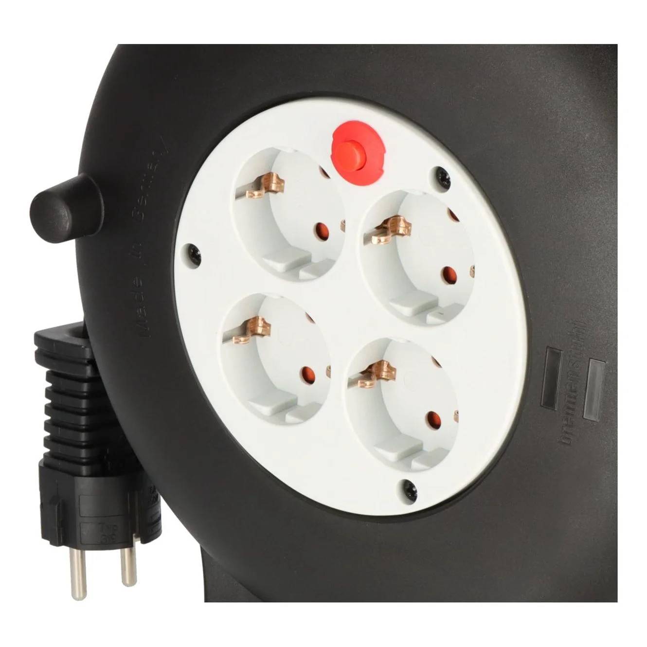 Brennenstuhl Vario Kabelbox, VL2-X, 4-fach, 10m, H05VV-F 3G1,5, 10m, 1 Stk.