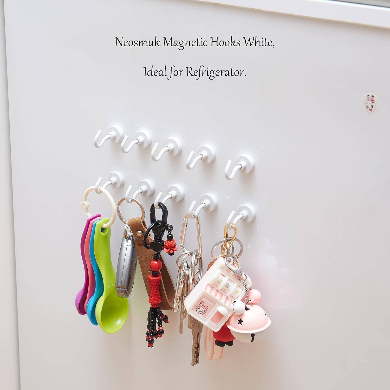 Neosmuk Magnetische Haken Weiß, ideal für den Kühlschrank.