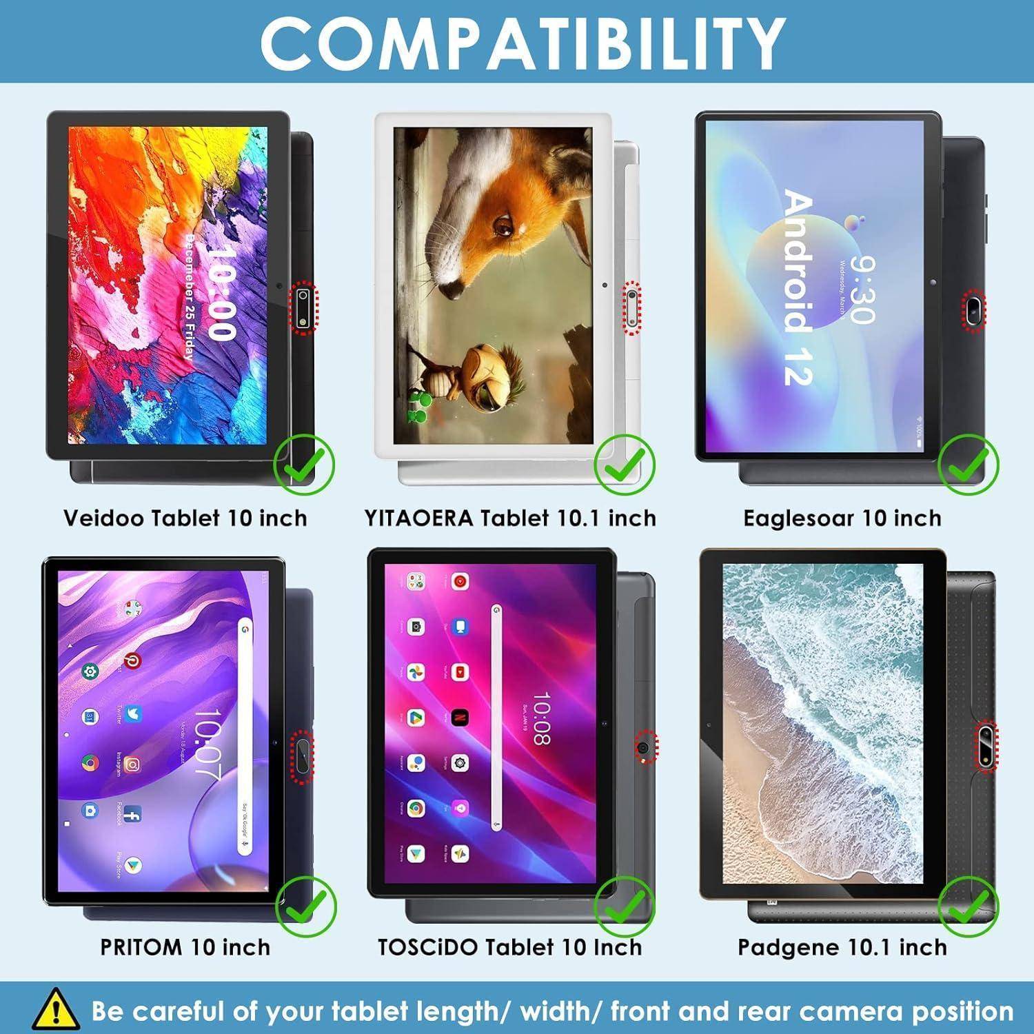 Universal Tablet Hülle für 10-10,1 Zoll, Cover Case Azeyou q10, SGIN