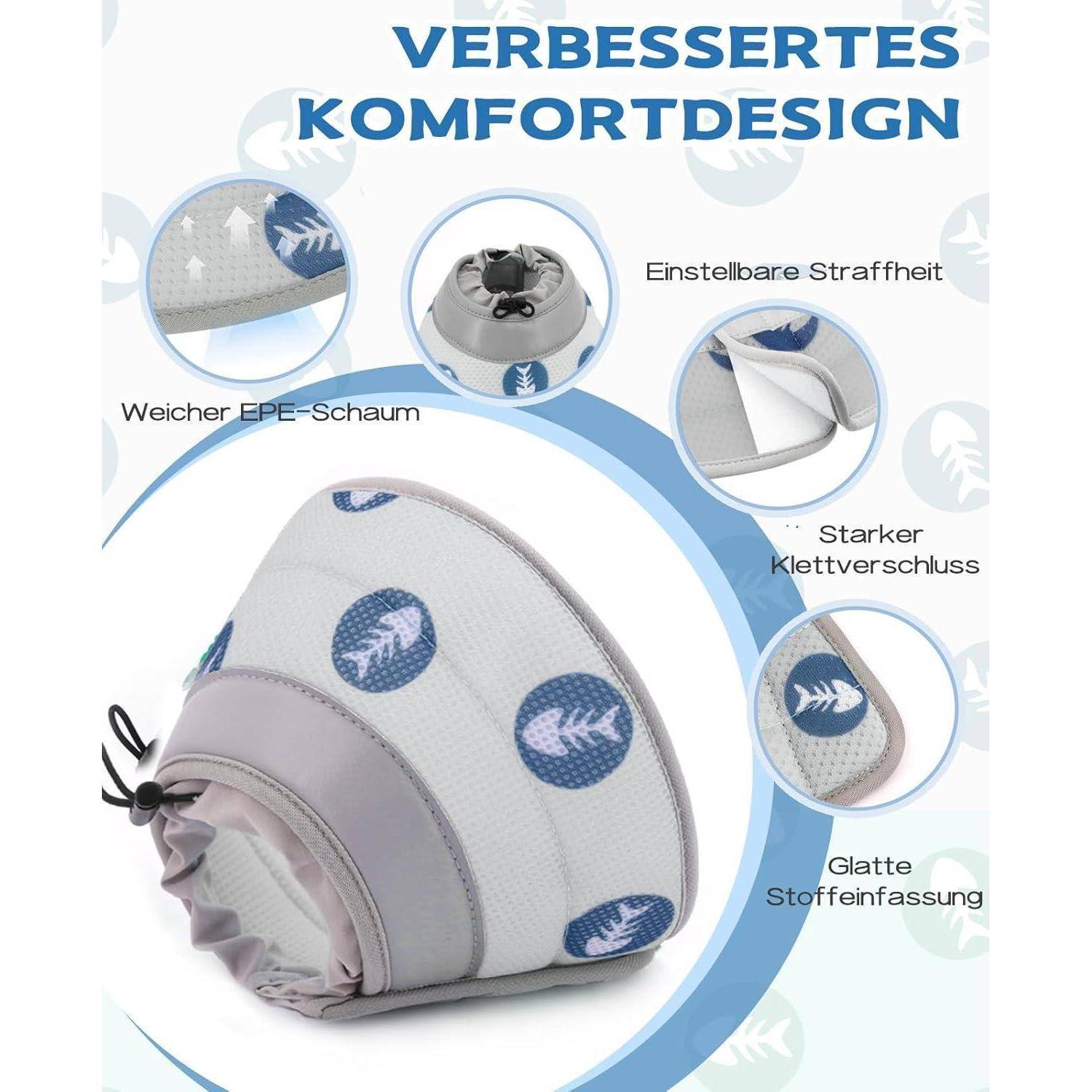 Verbessertes Komfortdesign mit verstellbarer Spannung, weichem EPE-Schaum, starkem Klettverschluss und glatter Stoffoberfläche mit Blattmustern.