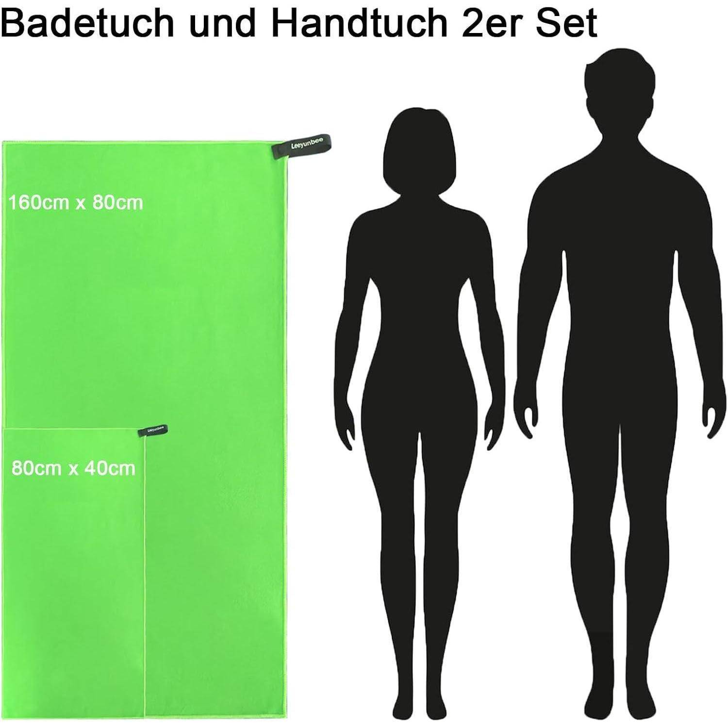 Badetuch und Handtuch 2er Set
