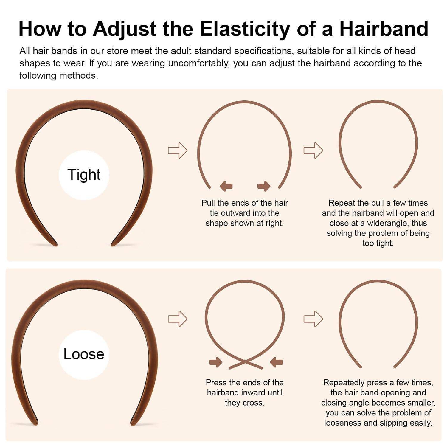 „Wie man die Elastizität eines Haarbandes anpasst.