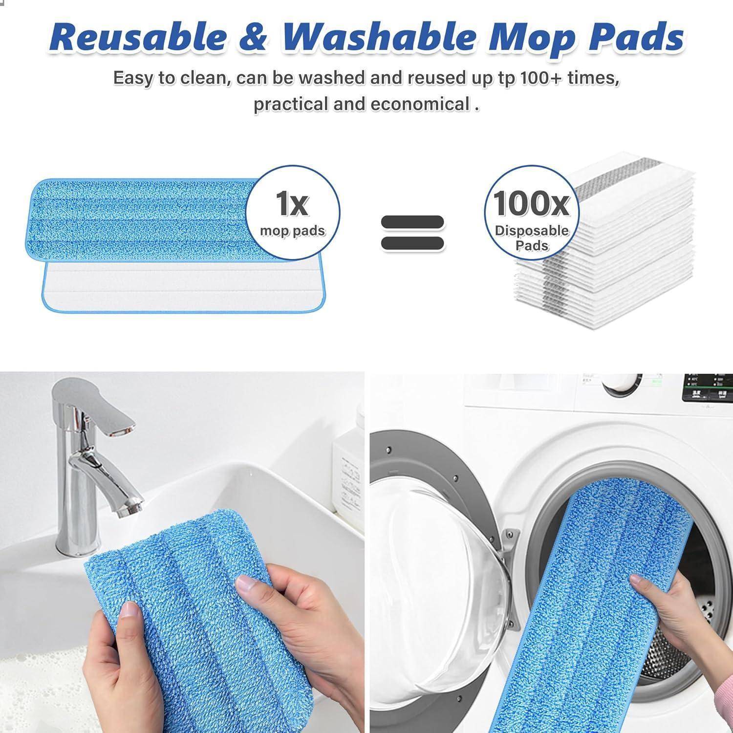 Wiederverwendbare & waschbare Mopp-Pads