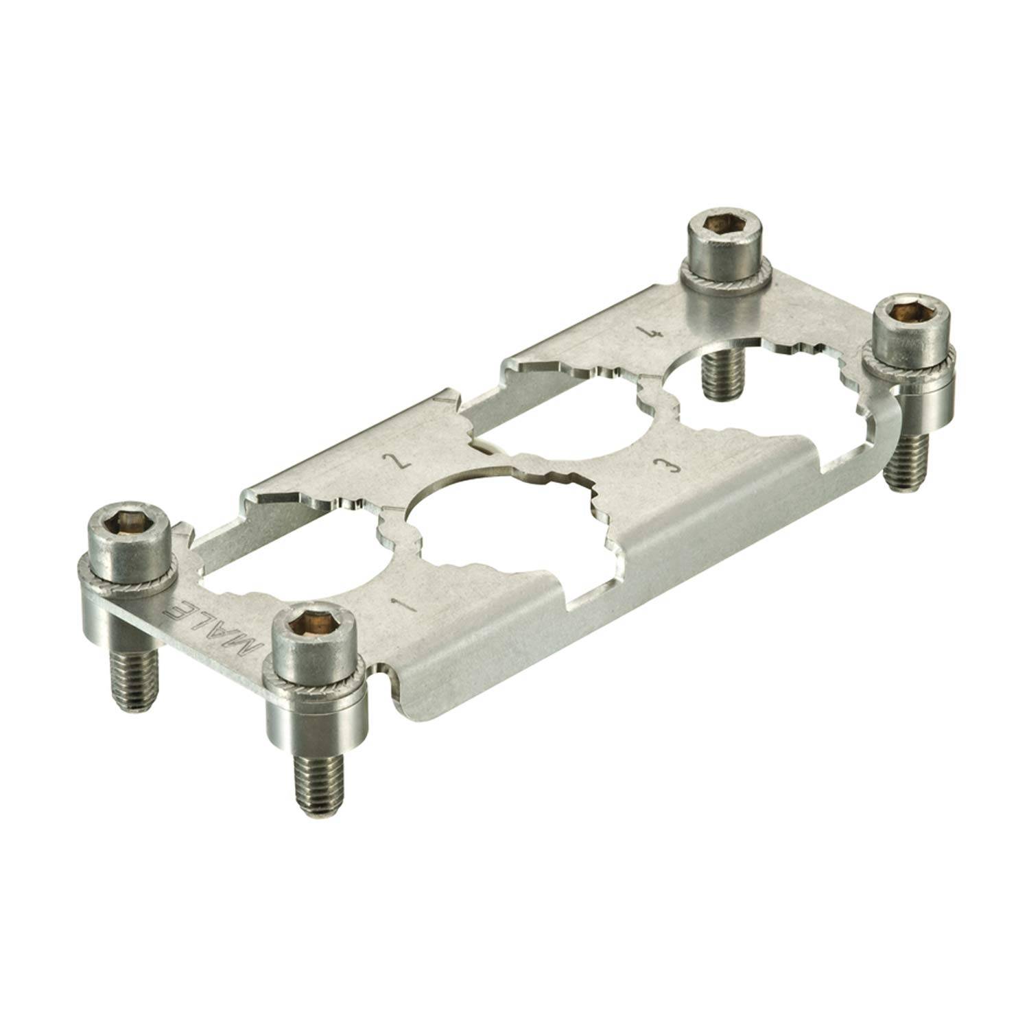 HARTING Han HPR Halterahmen enlarged, Baugröße 16B Stift, für 4 HC-Module 250 Werkstoff Edelstahl - 1 Stück
