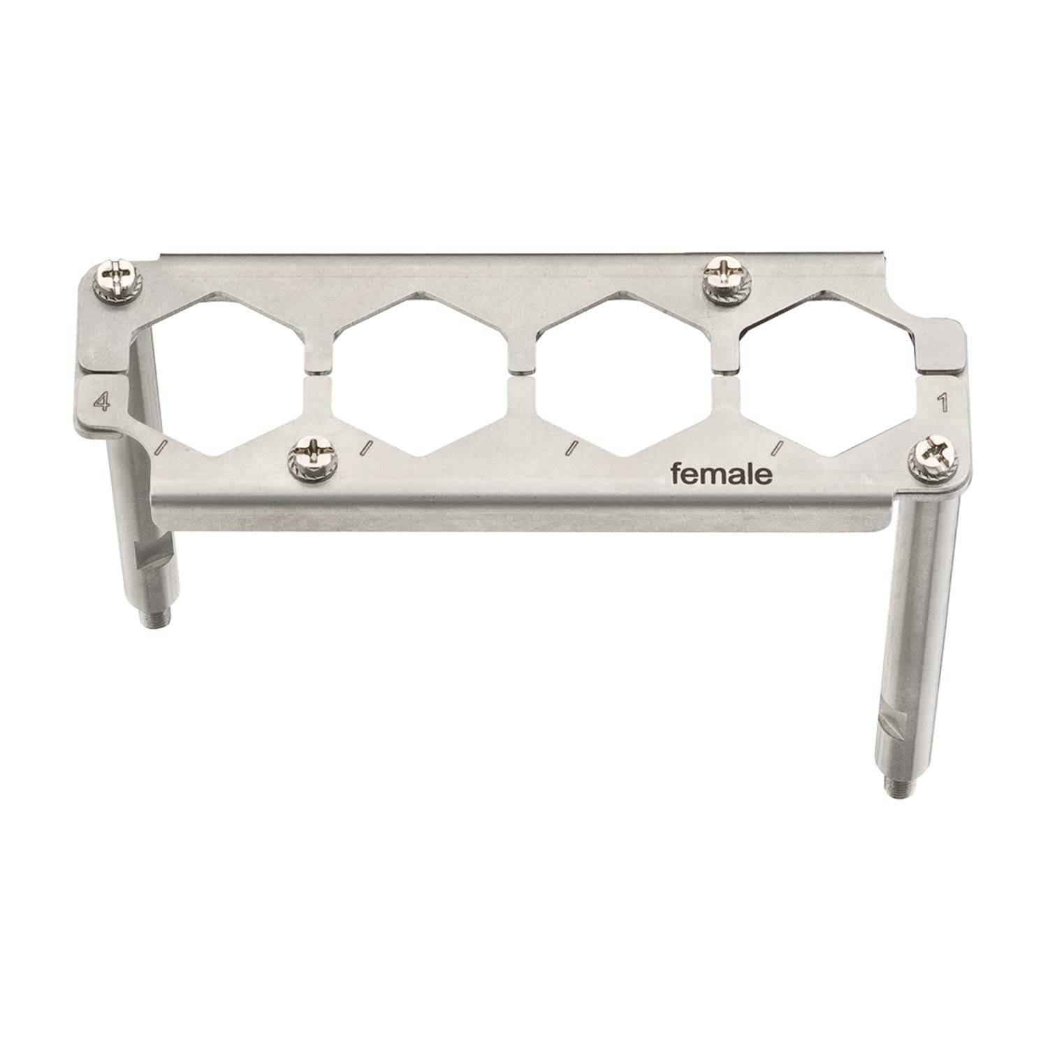 HARTING Han HPR EasyCon Halterahmen, Baugröße 24 HPR Buchse, für 4 HC-Module 350 Werkstoff Metall - 1 Stück