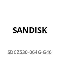 SANDISK' Logo mit Text 'SDCZ530-064G-G46' darunter.