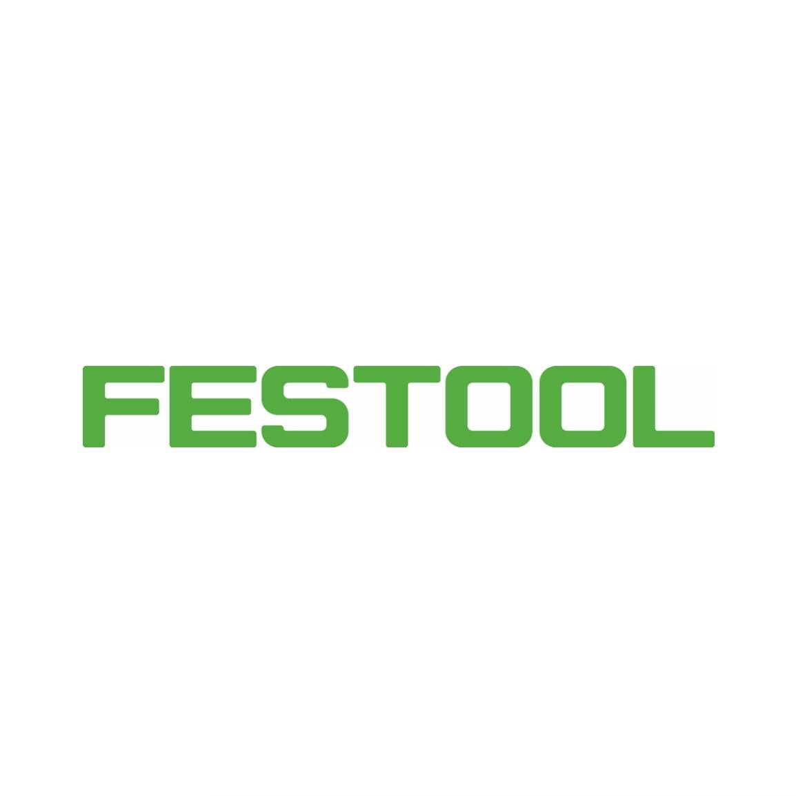 Logo mit grünem Text „FESTOOL