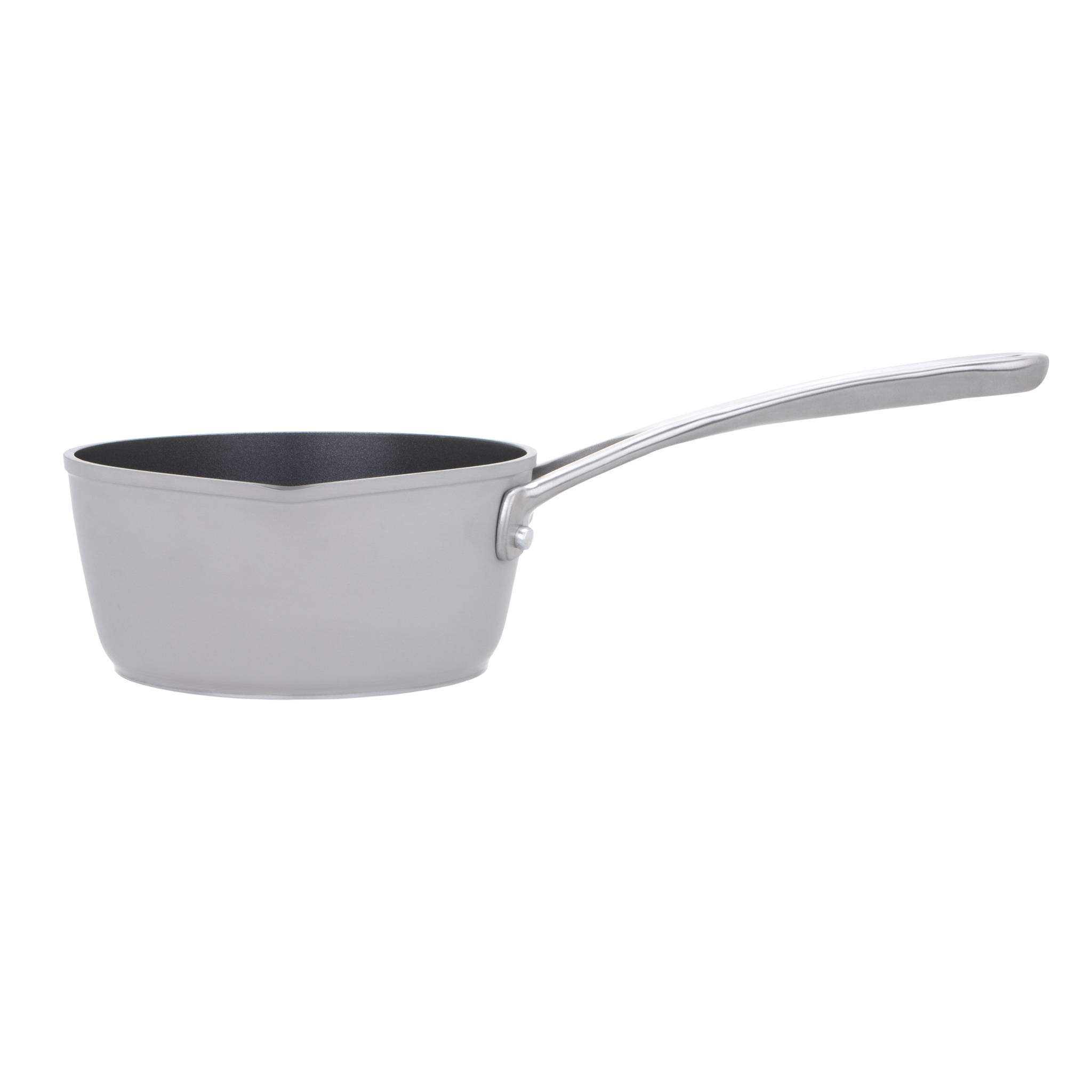 Laura Ashley - Aluminium-Milchtopf (16 cm) mit Ausgießer und Antihaftbeschichtung – PFOA-frei, induktionsgeeignet – dunkles Taubengrau von (Pende