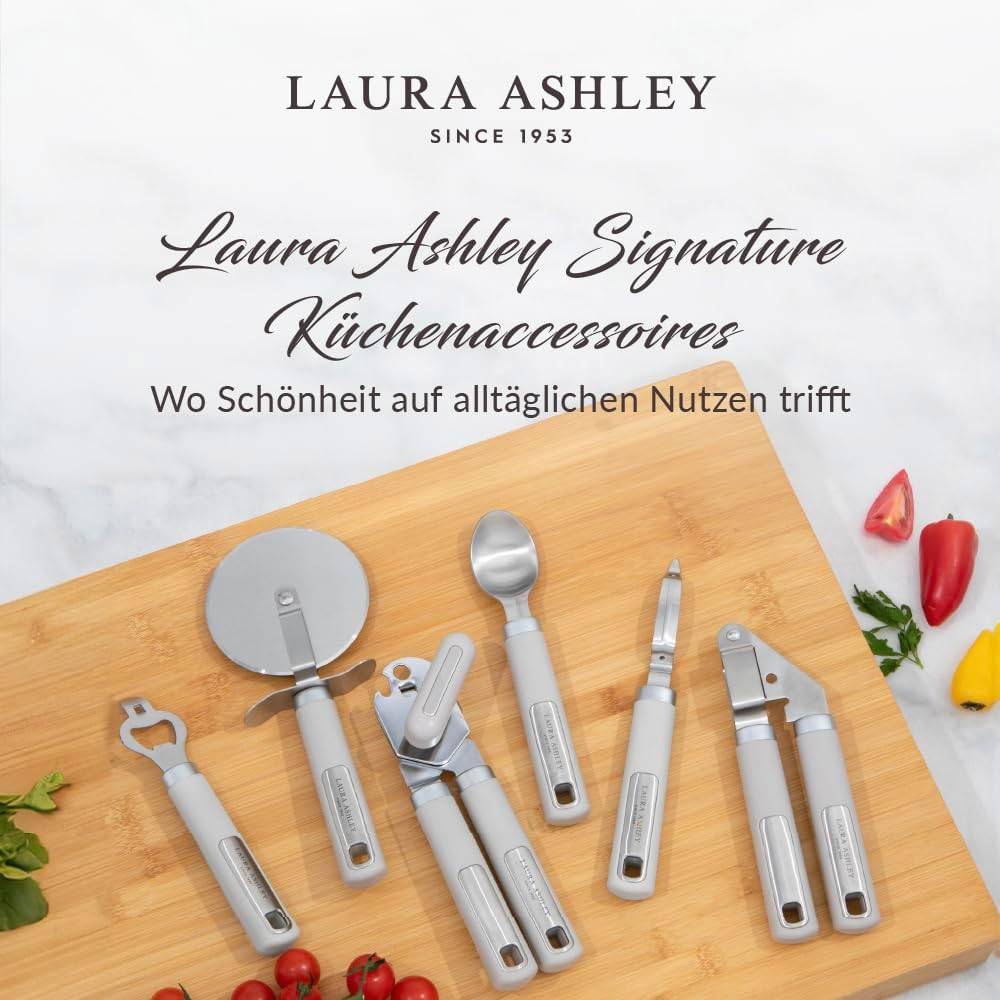 Laura Ashley – Küchenzubehör - Flaschenöffner aus Edelstahl mit Soft-Touch-Griff – dunkles Taubengrau (Pendeford)