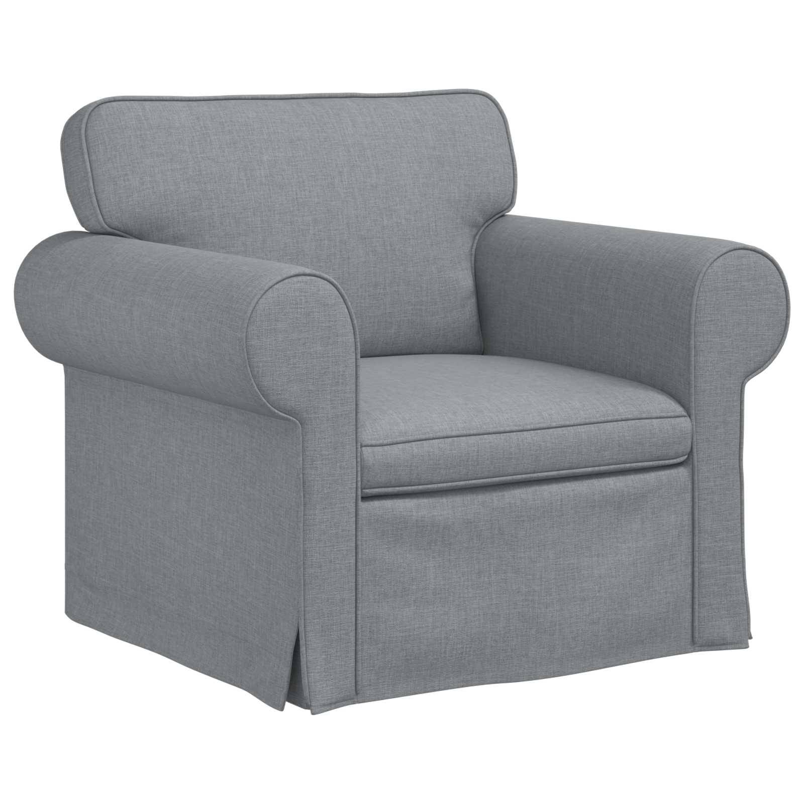 vidaXL Sofa Set 2 pcs Hellgrau 245 x 82 x 80 cm Stoff