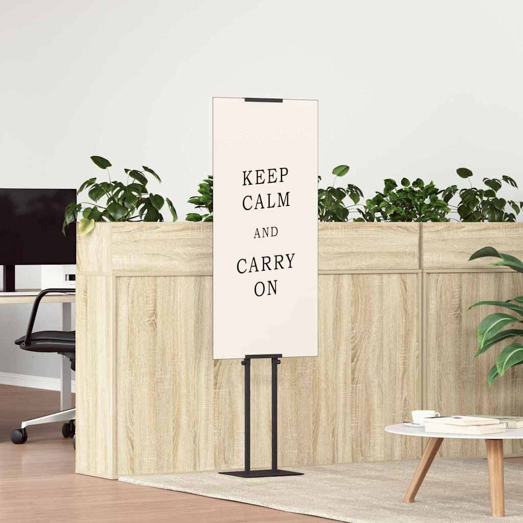 vidaXL Messestände Schwarz 30 x 23,5 x 210 cm Stahl