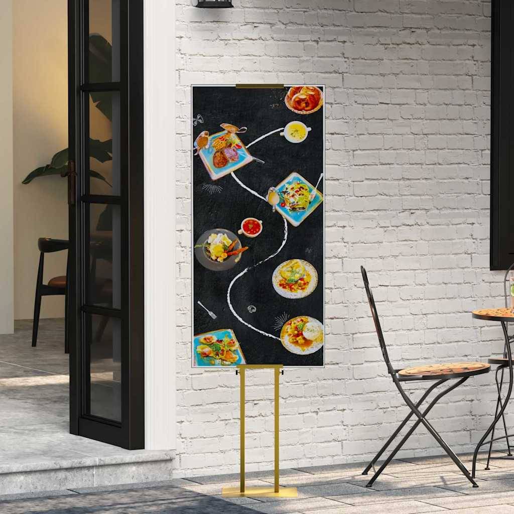 vidaXL Messestände Gold 30 x 23,5 x 210 cm Stahl