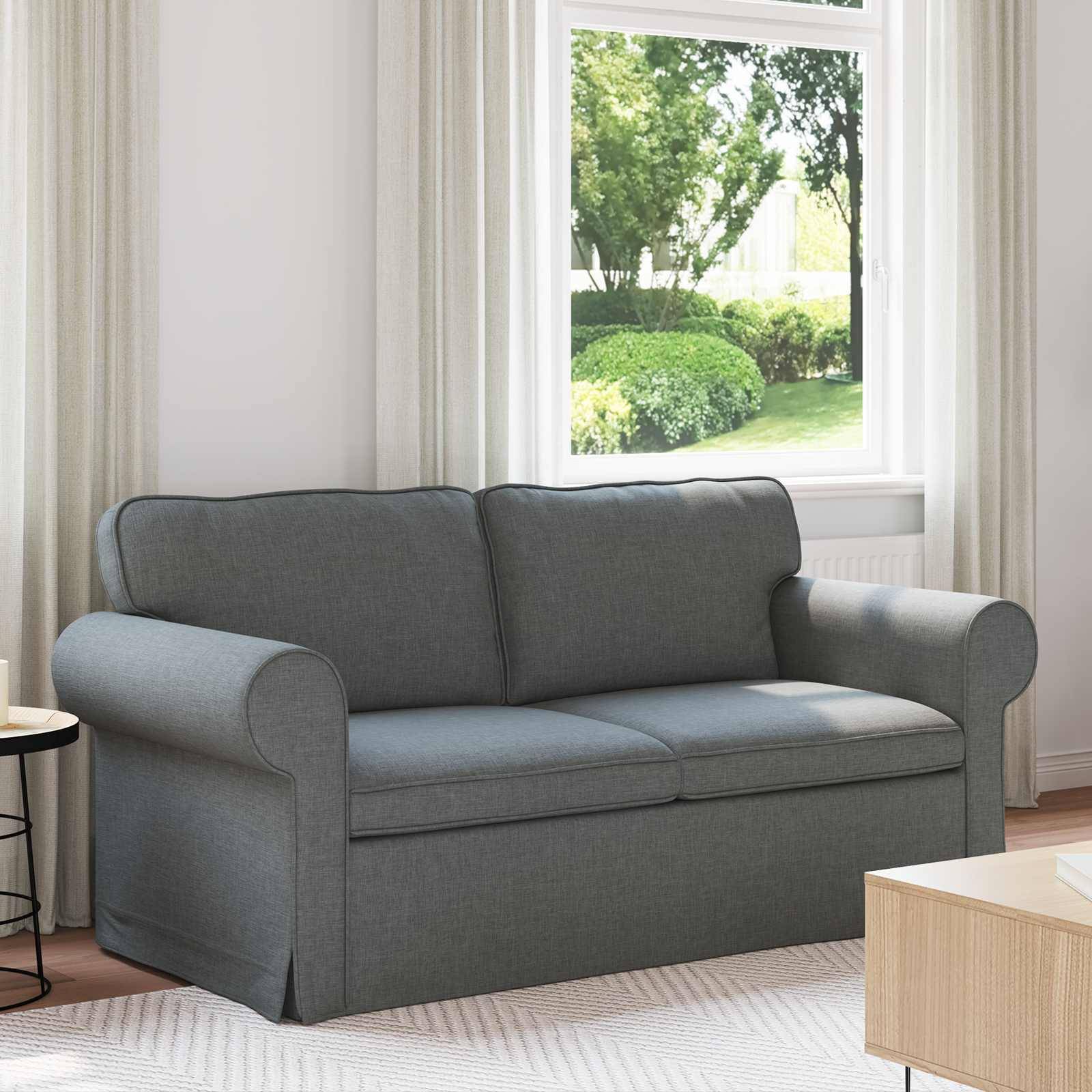 vidaXL Sofa Dunkelgrau 175 x 82 x 80 cm Stoff