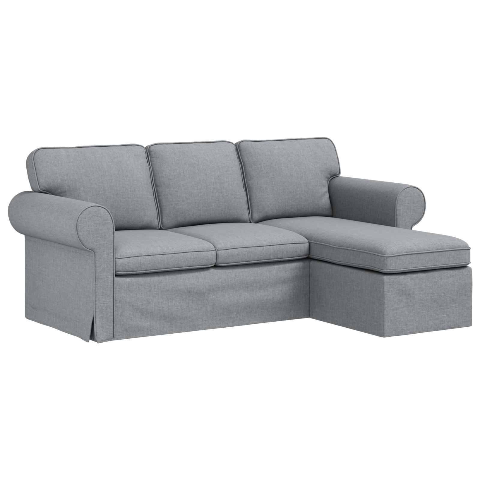 vidaXL Sofa Hellgrau 215 x 138 x 80 cm Stoff
