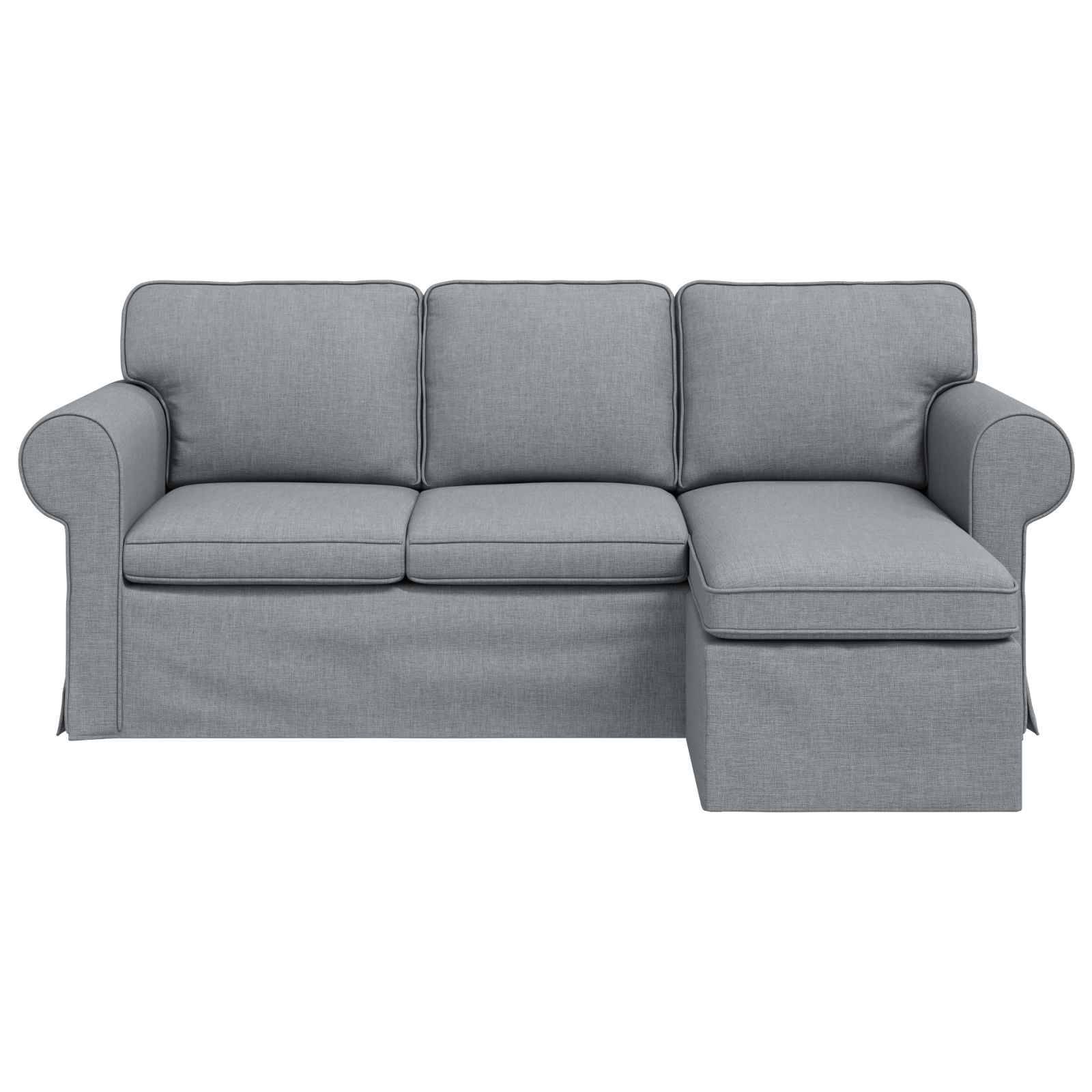 vidaXL Sofa Hellgrau 215 x 138 x 80 cm Stoff