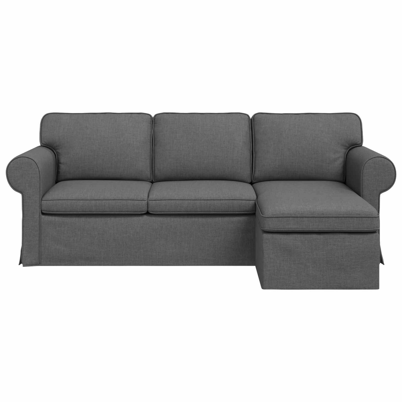 vidaXL Sofa Dunkelgrau 215 x 138 x 80 cm Stoff