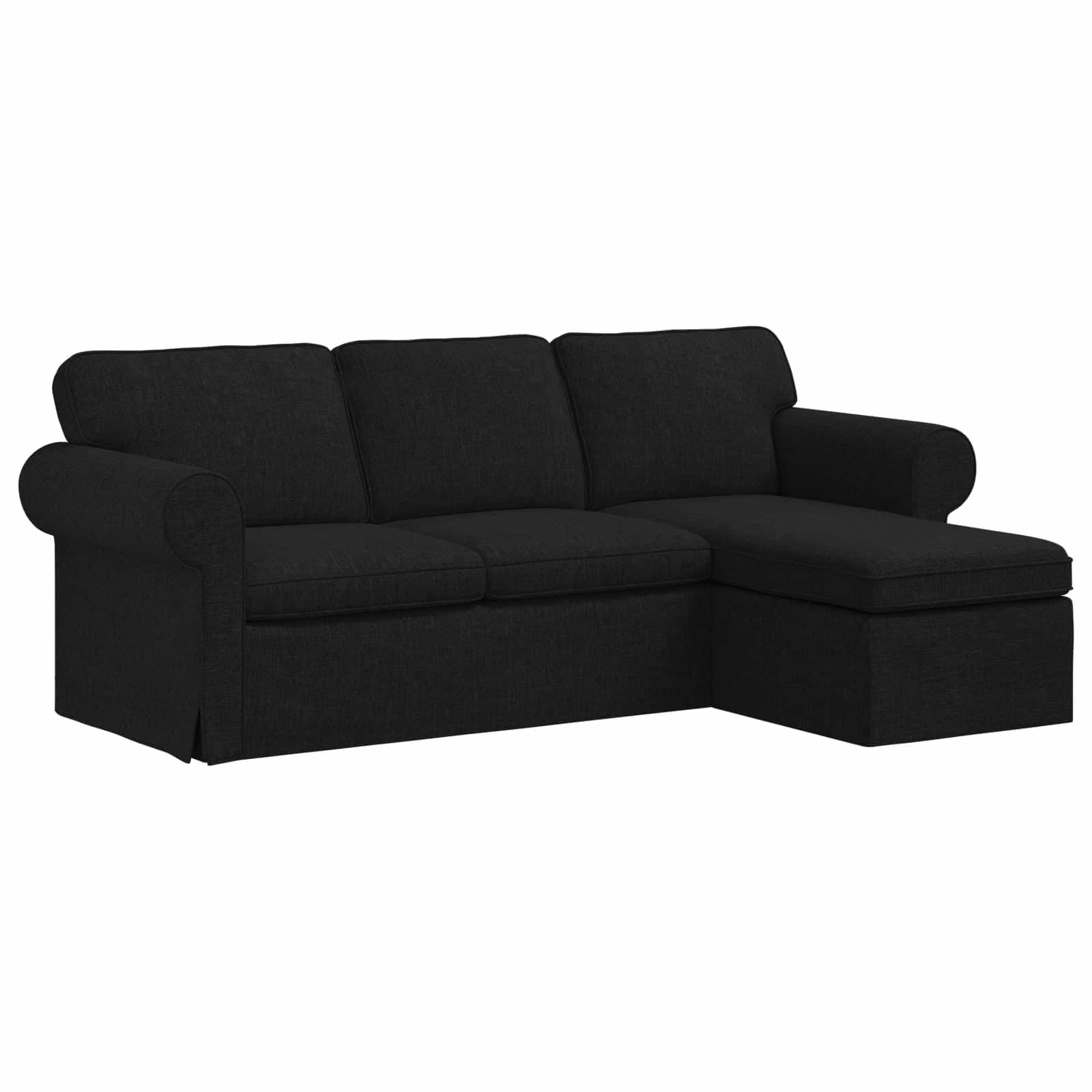 vidaXL Sofa Schwarz 215 x 138 x 80 cm Stoff